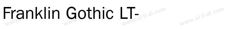 Franklin Gothic LT字体转换